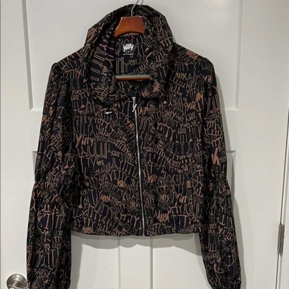 Yitty by Lizzo Mesh Me Cropped Windbreaker  sz 2XL
